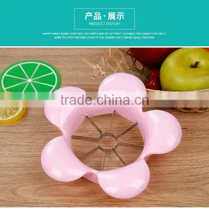 L00080 2017 New Style Good Plastic Fruit Apple Cutter Slicer With Wave Shape Handle thumbnail-1