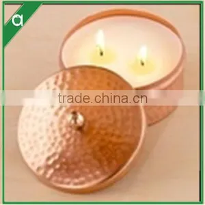 Tea Light Scented Candle in Copper Container thumbnail-2