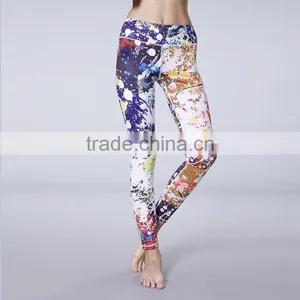 Sublimation Printed Leggings Compression Tights Bodybuilding Suit, Sportswear Yoga Running Pants thumbnail-5
