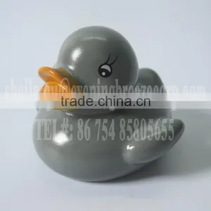 5cm Mini Grey Rubber Duck, Grey Duck Bath Toy, Floating Grey Bath Duck Toy thumbnail-1