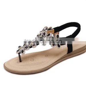 Zm50178b 2017 Fashion Sandals Women Flower Crystal Latest Shoe Lady thumbnail-2