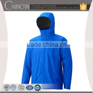 Oem Supplier Windbreaker 100% Polyester Soft Shell Jacket With Fixed Hood thumbnail-3