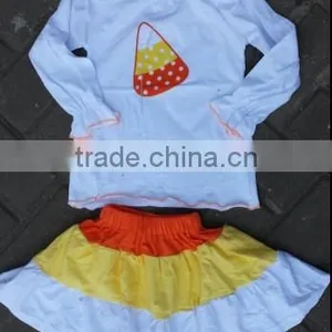 Toddler Kids Children Baby Girls Thanksgiving Outfits Girls Turkey Pants Sets Girls Fall Boutique Outfits Girls Wholesale Sets thumbnail-4