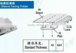 Sewing Attachment Binder Lace Sleeve Facing Folder DA YU 441 F512 thumbnail-2