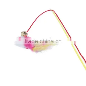 Plastic Wand Pet Teaser Mouse Animal Yellow Bell thumbnail-2