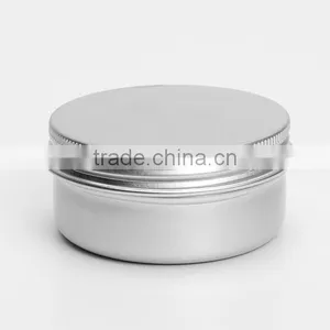 6pcs/lot 100ml Empty Aluminium Cosmetic Pot Lip Balm Jar Tin Containers Screw Lid for Cream Ointment Hand Cream Storage thumbnail-1