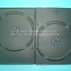 Double DVD Case Double DVD Box Double DVD Cover 7mm Black thumbnail-1