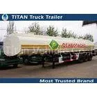 Flammable Gasoline Tank Trailer , 4mm 5mm 6mm Tank Thickness Liquid Tank Trailers thumbnail-1