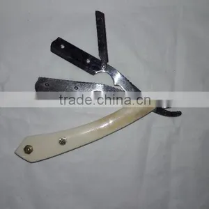 Single Blade Stainless Steel Metal Shaving Razor With Bone Handle thumbnail-3