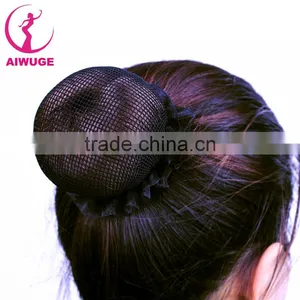 Girls Solid Black Hair Clip Snood Net Decorative Headwear Ballet Dance Hairnet For Bun thumbnail-2
