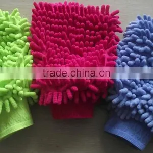 Good Quality Car Washing Gloves New Style Mitt Gloves Microfiber Dual Sided Car Wash Mitts Multipurpose Dust Cleaning Brush thumbnail-1