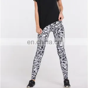 Fitness Black Girls 90% Polyester 10% Spandex Yoga Pants Wholesale thumbnail-2