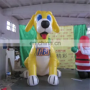 Customized Outdoor Advertising Cartoon Yellow Dog Animal Costume Inflatable thumbnail-3