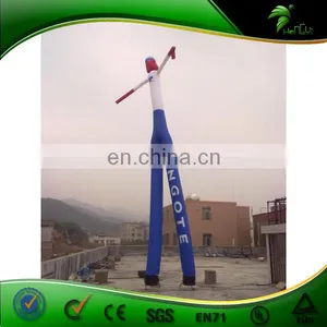 10m High Double Leg Advertising Inflatable Sky Dancer Wavy Man / Mini Inflatable Air Tube Man For Shown thumbnail-1