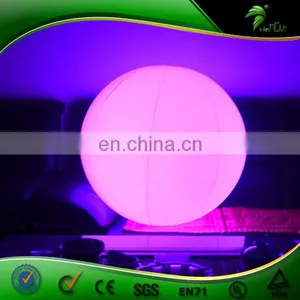 Diameter 1m Inflatable Helium LED Balloon , LED Sphere Lighting Helium Balloon thumbnail-1