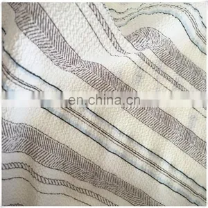100%poly Bubble Fleece Fabric/bubble Fabric With Stripe Printing thumbnail-1