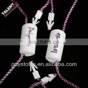 Customized Brand Name Logo Hang Tag Plastic Seal String for Clothing thumbnail-2