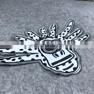 Professional Custom Badge Type Embrodiery Badge/twill Fabric Iron Embroidery Patch thumbnail-3