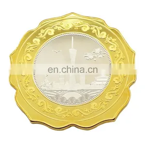 Delicate Gold Plated Metal Coin, Custom Souvenir Metal Coin thumbnail-1