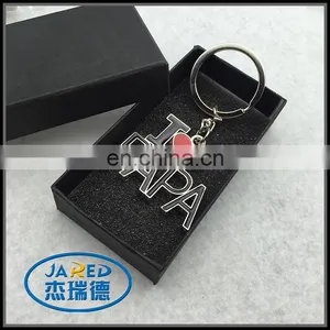 Custom Logo Keychain I Love Papa Keychain thumbnail-4