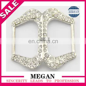 Wholesale Invitation Use Pair Interlock Buckle With Crystal and Rhinestone thumbnail-1
