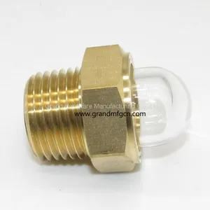 Brass Domed Oil Level Glass Sights for Radiators NPT Pipe Thread 1/2 thumbnail-5