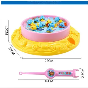 2020 New Arrival Fishing Toys Child Music Playing House USB Electronic Fishing Platform Spin Magnetis For Chlidren Kids thumbnail-3