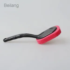 Factory Price Auto Detailing Tools Car Wheel Tire Wash&Cleaning Brush With Rubber Plastic Handle thumbnail-3