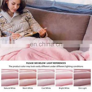 Warm Lightweight Bedding Family Double Sided Sherpa Blanket For Sale thumbnail-4