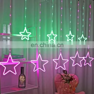 Led String Star Night Decor Neon Light Wall Lights Indoor for Christmas Decoration Wedding Decorative Holiday Lighting thumbnail-4