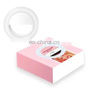 High Brightness Cell Phone Fill Soft Light Circle Lamp Clip On Mobile Photography Color Circular Dimmable Led Selfie Ring Light thumbnail-4