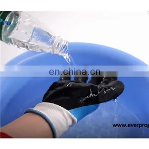 Good Grip In Wet Oil Resistant And Water Resistant Nylon/ Polyester With Fully Sandy Nitrile Coated Gloves thumbnail-4
