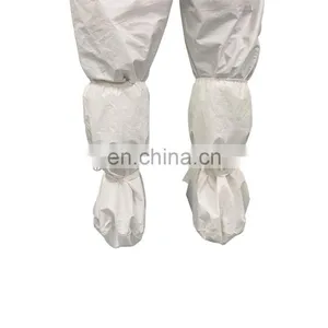 Hospital Disposable Waterproof Consumable Elastic Non Woven With Plastic PP Isolation High Long Shoe Boot Covers for Medical Use thumbnail-1