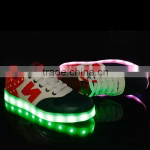 Factory Supply Adults LED Light up Casual Shoes, Factory Price USB Charge Light LED Shoes, High Quality Kids LED Flashing Shoes thumbnail-2