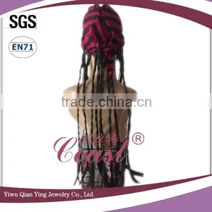 Stripe Color Headband With Attached Hair Beads Braided Wig thumbnail-3