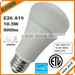 ETL Approved 10.5W Dimmable A19 LED Bulb thumbnail-1