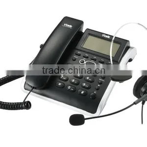 2015 New Popular Plastic Corded Call Center Headset Telephone thumbnail-2