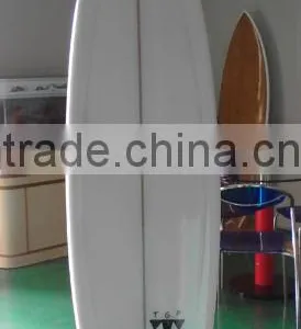 Clear Board Bat Tail PU Surfboard thumbnail-1