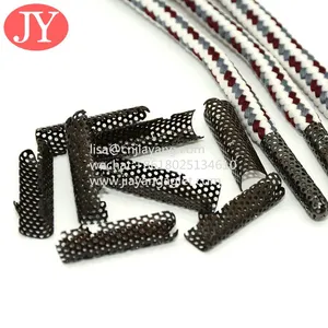 Rubber Coating Metal Drawstring Cord Ends Waist Rope Drawstring Rope Aglet Tips Custom Polyester Metal Aglets thumbnail-4
