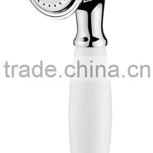 Chrome Plated Brass Hand Shower/Shattaf/Hand Sprayer/Brass Hand Spayer With White Ceramic Handle/traditional Phone Hand Shower thumbnail-1