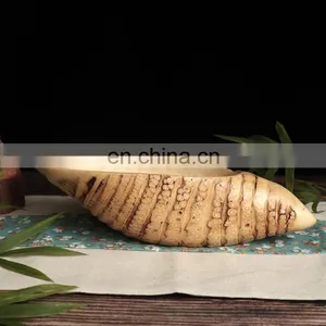 New Design Creative Decoration Trade European Style Luxury Dried Wooden Bamboo Root Fruit Snack Bowl Plate Tray Platters Set thumbnail-3