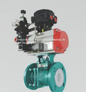 Pneumatic Fluorine Lined Ball Valve thumbnail-1