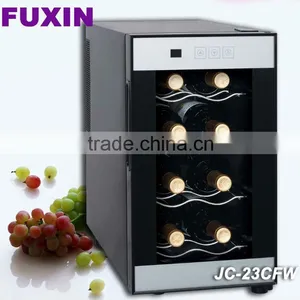 FUXIN:JC-23CFW .Table Top Fridge With 8Bottles / Mini Wine Chiller /electric Beverage Coolers. thumbnail-1