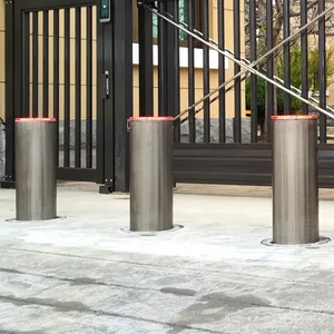 UPARK Factory Mall Intelligent Security Post Parking Bollard Highway Entry Pop Up Automation Integrated Telescopic Bollards thumbnail-1