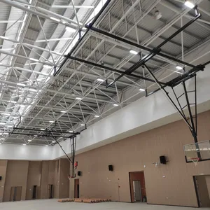 Ceiling Mount Suspended Basketball Hoop FIBA Approved Basketball Goal Hoop System thumbnail-2