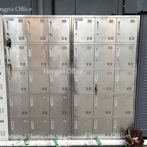18 Door Stainless Steel School Locker SS6343 With Scratch-Resistant Finish & Name Slots, High-Capacity Storage for Universities& Science Buildings thumbnail-1
