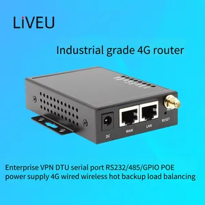Liveu 4g Sim Card-enabled Industrial Router, Dtu Serial Communication Rs232/485/gpio Data Transmission Terminal, Support Poe Power Supply, Enterprise-level Vpn thumbnail-2