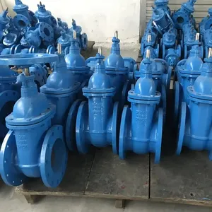 DIN Standard DN150 PN16 GG25 Cast Iron WCB Flange Gate Valve Non Rising Stem Hard Seal Gate Valve thumbnail-6