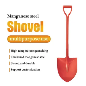 Flat Headed Shovel – Flat Head Shovel for Leveling Soil and Construction Tasks thumbnail-2