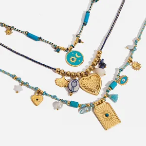 Exquisite Minimalist Stainless Steel Gold Necklace - Waterproof & High Quality thumbnail-1